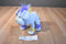 Ganz Webkinz Blue Mohawk Puppy Beanbag Plush HM645 No Code