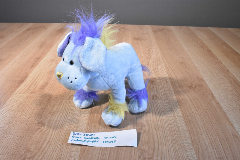 Ganz Webkinz Blue Mohawk Puppy Beanbag Plush HM645 No Code