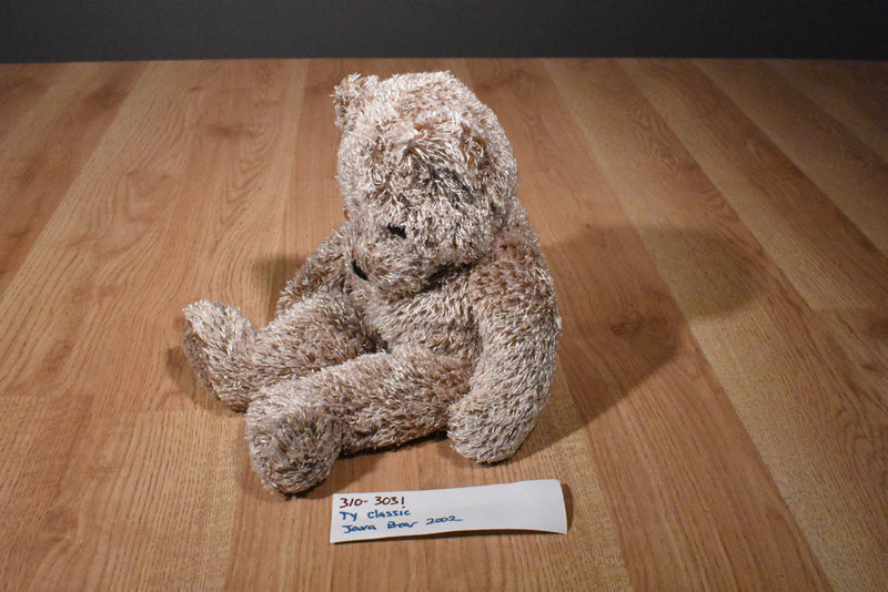 Ty Classic Java Brown Teddy Bear 2002 Beanbag Plush