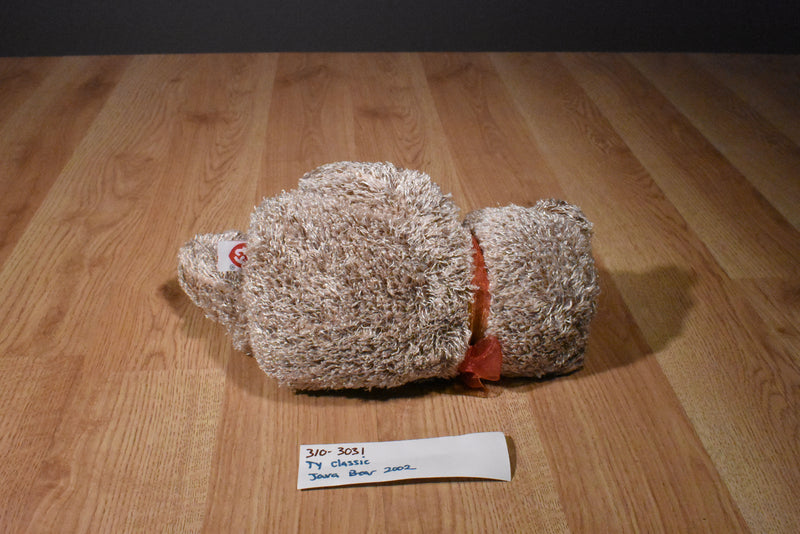 Ty Classic Java Brown Teddy Bear 2002 Beanbag Plush