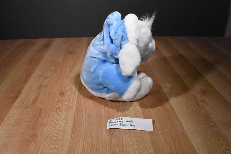 Disney Store Snowball Blue and White Eeyore Plush in Blue Jacket