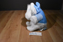 Disney Store Snowball Blue and White Eeyore Plush in Blue Jacket