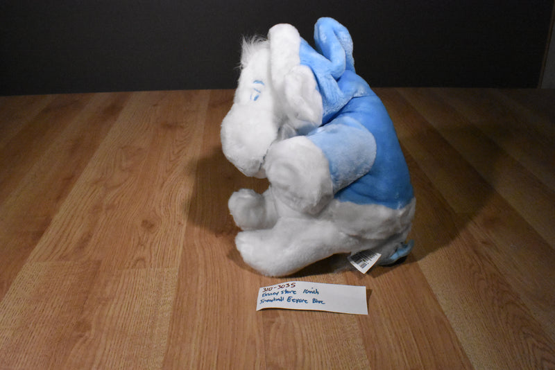 Disney Store Snowball Blue and White Eeyore Plush in Blue Jacket