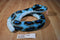 K & M Blue and Black Rattlesnake 1999 Plush with Rattle