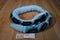K & M Blue and Black Rattlesnake 1999 Plush with Rattle