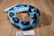 K & M Blue and Black Rattlesnake 1999 Plush with Rattle