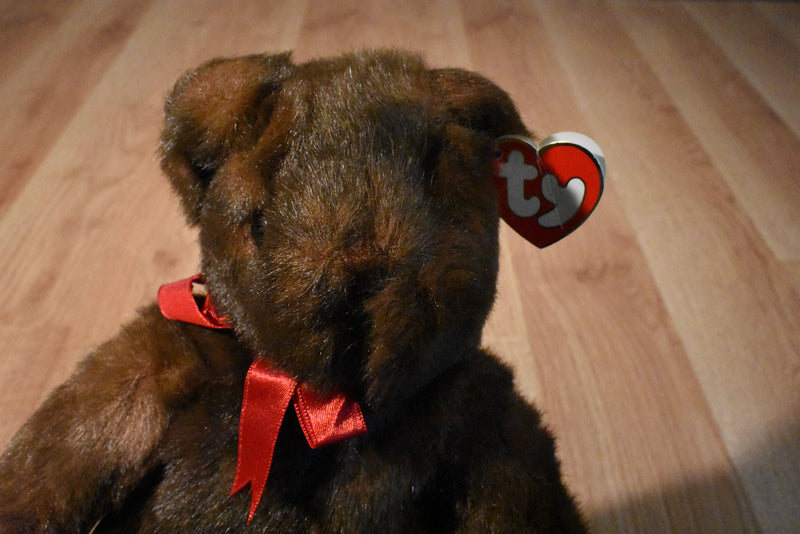 Ty Classic Baby PJ Brown Bear 1995 Beanbag Plush