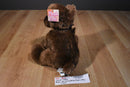 Gund Brown Puppy Dog Plush with Corduroy Feet, Ears and Bow