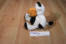 Ty Pluffies Grazer Black and White Holstein Cow 2002 Beanbag Plush