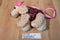 Poochie and Co. Cocker Spaniel Pink Black Leopard Plush Bag Purse
