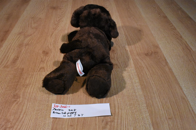 Aurora Chocolate Lab Puppy Dog 2018 Beanbag Plush