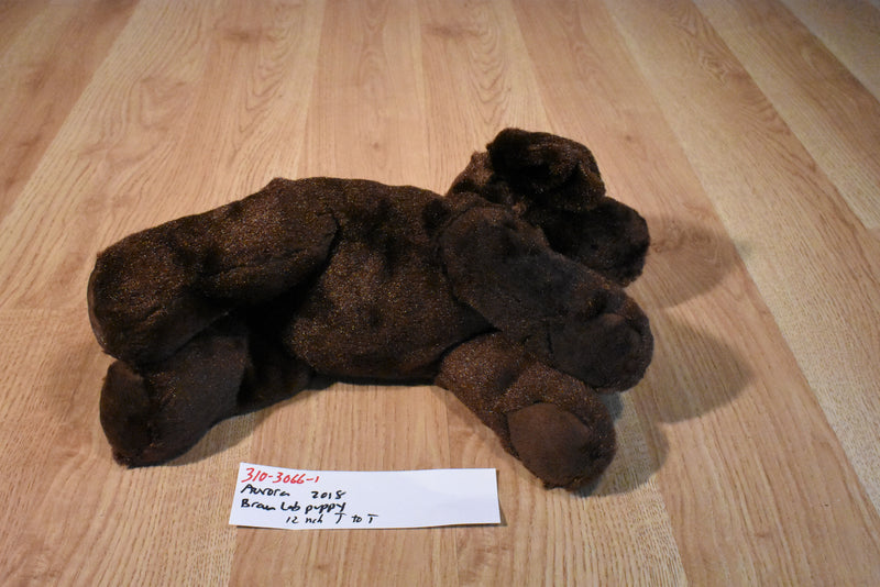 Aurora Chocolate Lab Puppy Dog 2018 Beanbag Plush