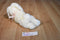 DGE Corp. White Bunny Rabbit Beanbag Plush with a Pink Bow