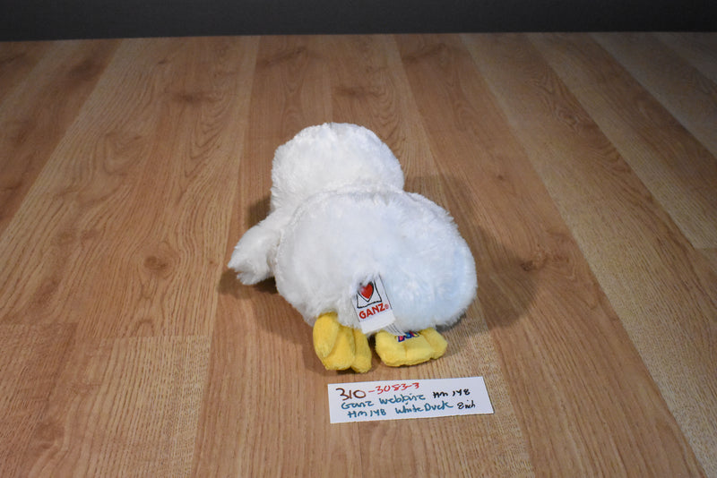 Ganz Webkinz white Duck HM148 Beanbag Plush