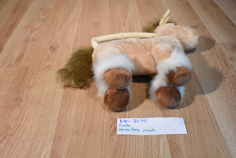 Fiesta Beige and Brown Horse Bag Purse Plush