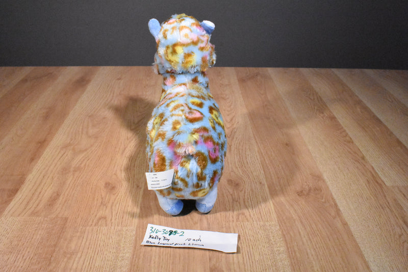 Kellytoy Llama Alpaca With Blue Leopard Print Plush
