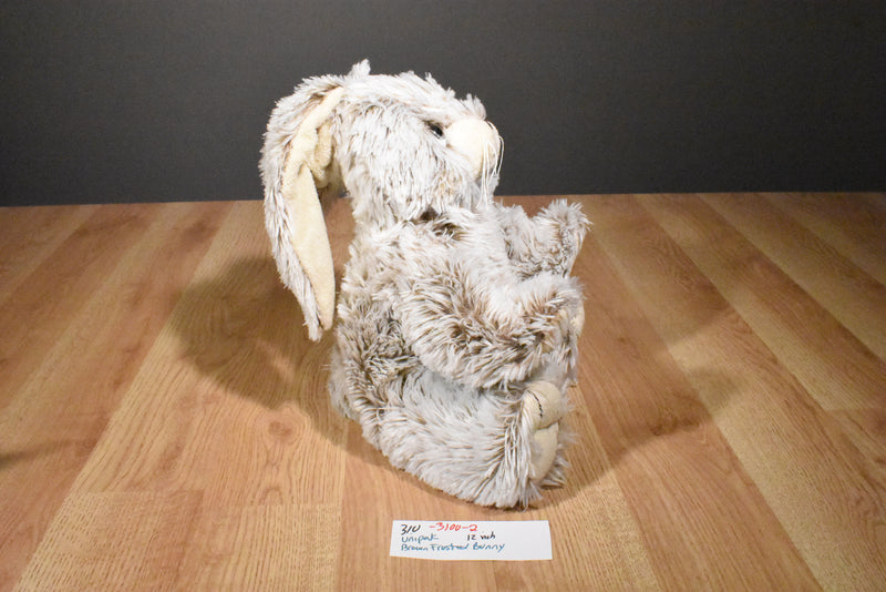 Unipak Brown and Beige Frosted Bunny Rabbit Beanbag Plush