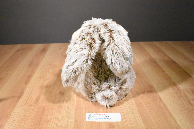 Unipak Brown and Beige Frosted Bunny Rabbit Beanbag Plush
