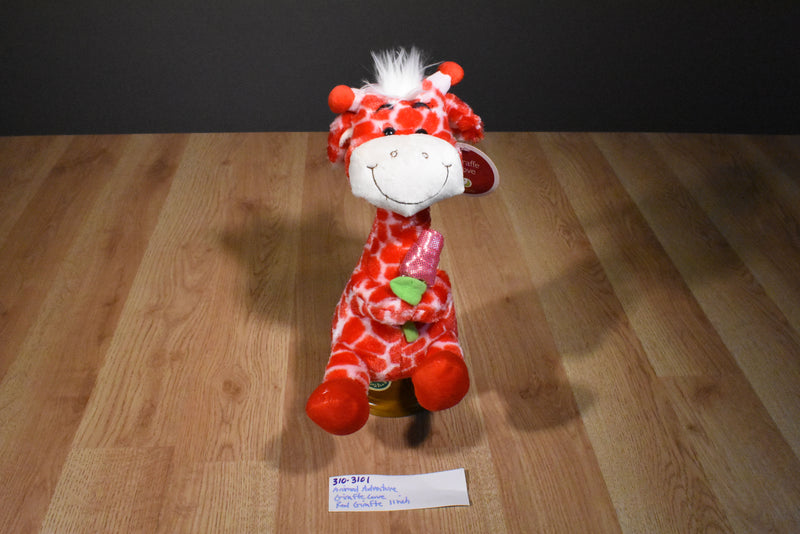 Animal Adventure Red and White Giraffe Love 2012 Valentine Plush