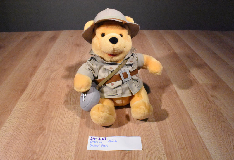 Disney World Animal Kingdom Safari Pooh Plush