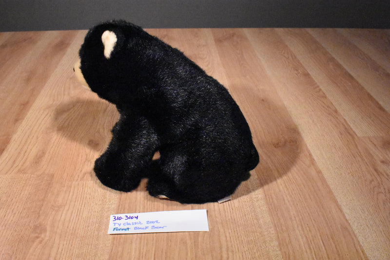 Ty Classic Forest Black Bear 2002 Beanbag Plush