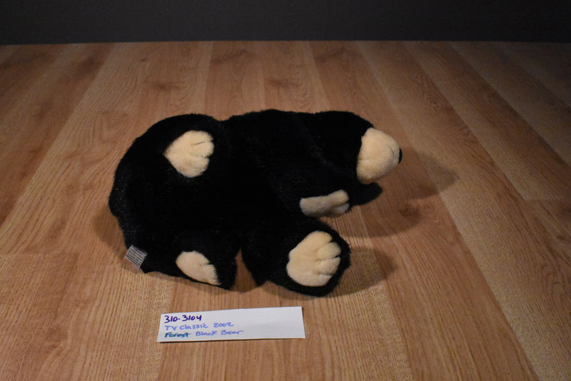 Ty Classic Forest Black Bear 2002 Beanbag Plush