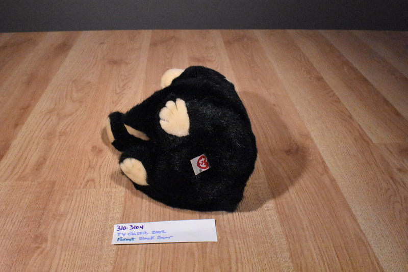 Ty Classic Forest Black Bear 2002 Beanbag Plush