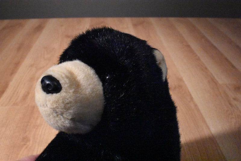 Ty Classic Forest Black Bear 2002 Beanbag Plush