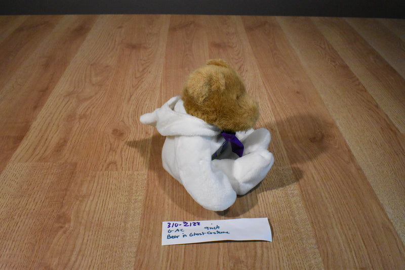 GAC Brown Bear Plush Wearing a Ghost Costume