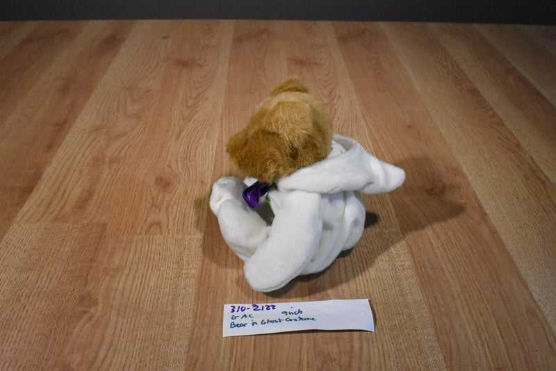 GAC Brown Bear Plush Wearing a Ghost Costume