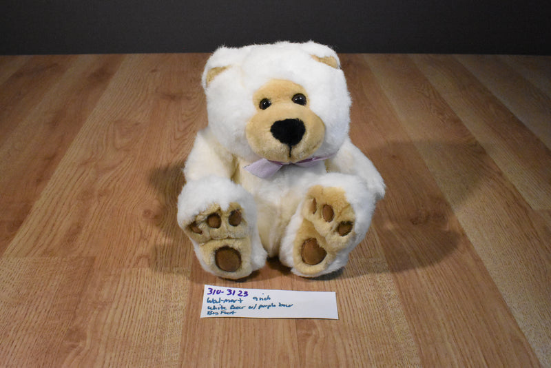 Walmart White and Beige Teddy Bear Plush