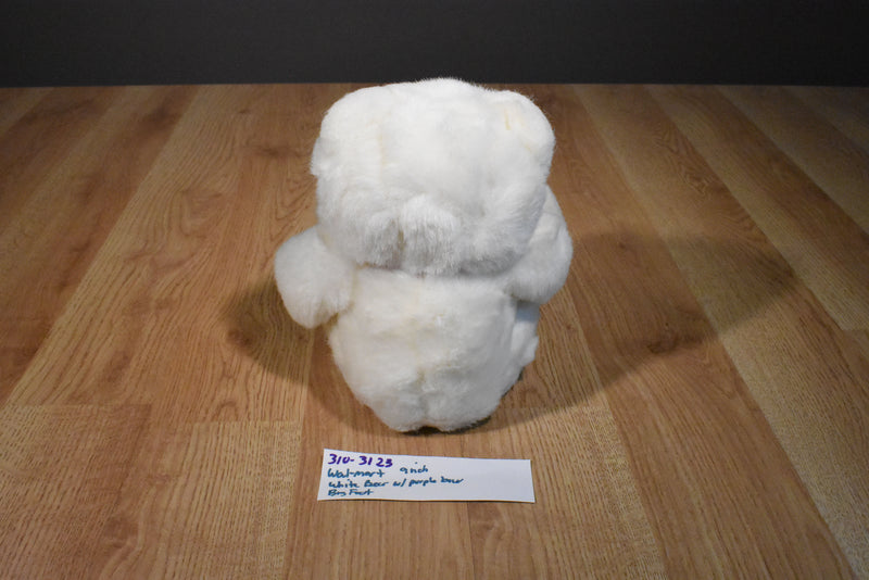 Walmart White and Beige Teddy Bear Plush