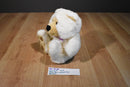 Walmart White and Beige Teddy Bear Plush