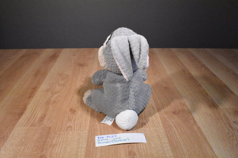 Disney Store Thumper Textured Gray and Beige Bunny Rabbit Beanbag Plush