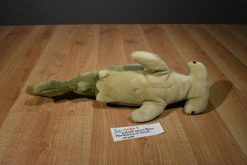 Westcliff Collection Green and Beige Hammerhead Shark Plush