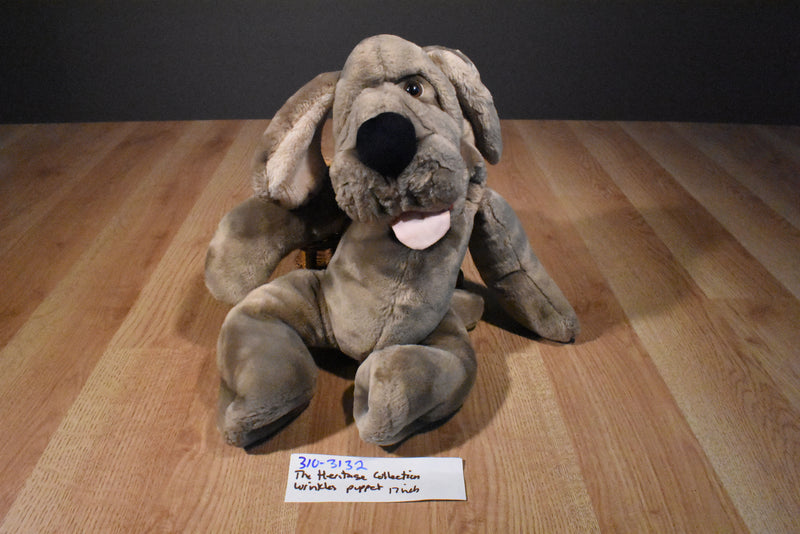 Ganz Heritage Wrinkles Hound Dog Puppet Plush