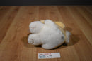 Dan Dee Beige and white Bunny Rabbit Plush Wearing a Pink Bow