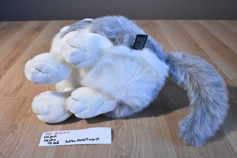 Unipak Grey and White Husky Dog  Plush