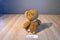 Aurora Brown Sugar Teddy Bear Beanbag Plush With Brown Plaid Bow