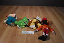 Disney Store Peter Pan Set Hook Nana Smee Croc Beanbag Plush