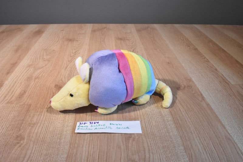 Ganz Webkinz Rainbow Armadillo HM471 Beanbag Plush No Code