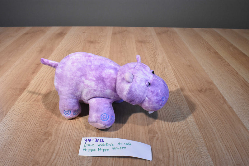 Ganz Webkinz Hippie Hippo HM617 Beanbag Plush No Code