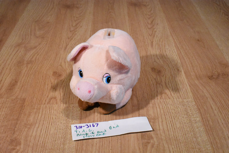 T.A.G. Blimp E Bank Pink Piggy Plush Bank with Blue Eyes