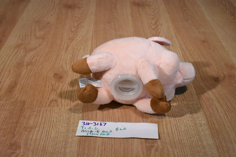 T.A.G. Blimp E Bank Pink Piggy Plush Bank with Blue Eyes