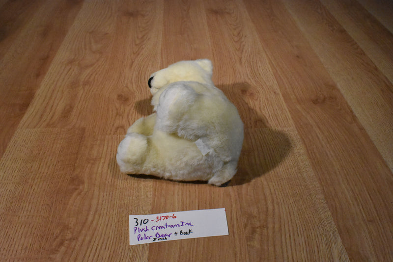 Plush Creations Polar Bear Plush and Softcover Book Swim Polar Bear, Swim