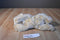 Ty Classic Jenkins the Tan and White Fluffy Dog 2001 Beanbag Plush