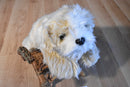 Ty Classic Jenkins the Tan and White Fluffy Dog 2001 Beanbag Plush