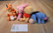 Mattel Disney Pooh Piglet Tigger and Eeyore Beanbag Plush