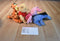 Mattel Disney Pooh Piglet Tigger and Eeyore Beanbag Plush