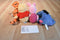 Mattel Disney Pooh Piglet Tigger and Eeyore Beanbag Plush